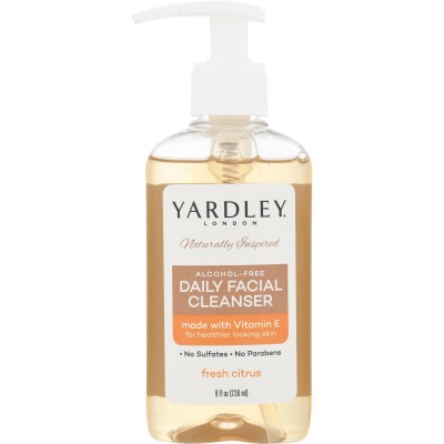 YARDLEY 8oz DAILY FACIAL CLEANSER W/ VITAMIN-E - FRESH CITRUS 1CT